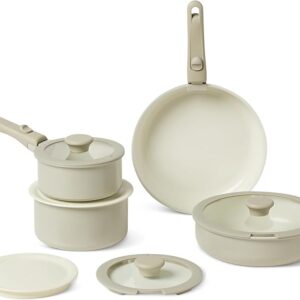 Amazon Basics Ceramic Nonstick Cookware Set 11-Piece